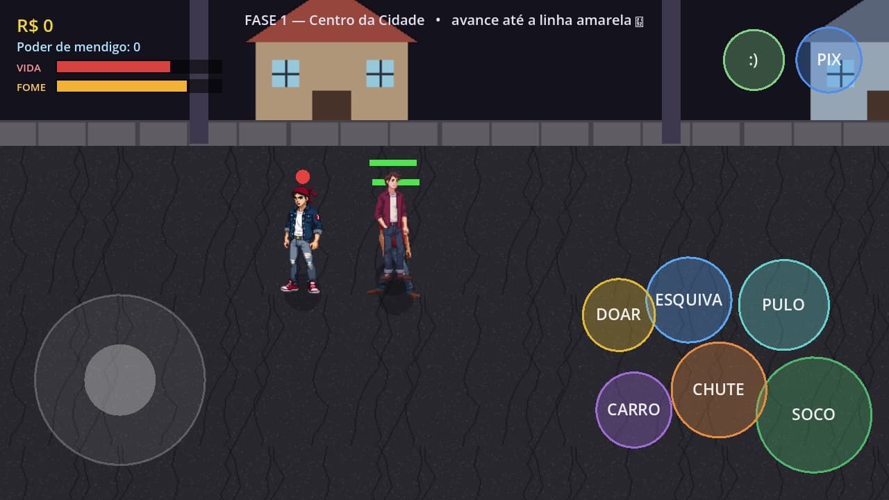 Geração Todes, fase 1 no Centro da Cidade, com os controles de toque na tela